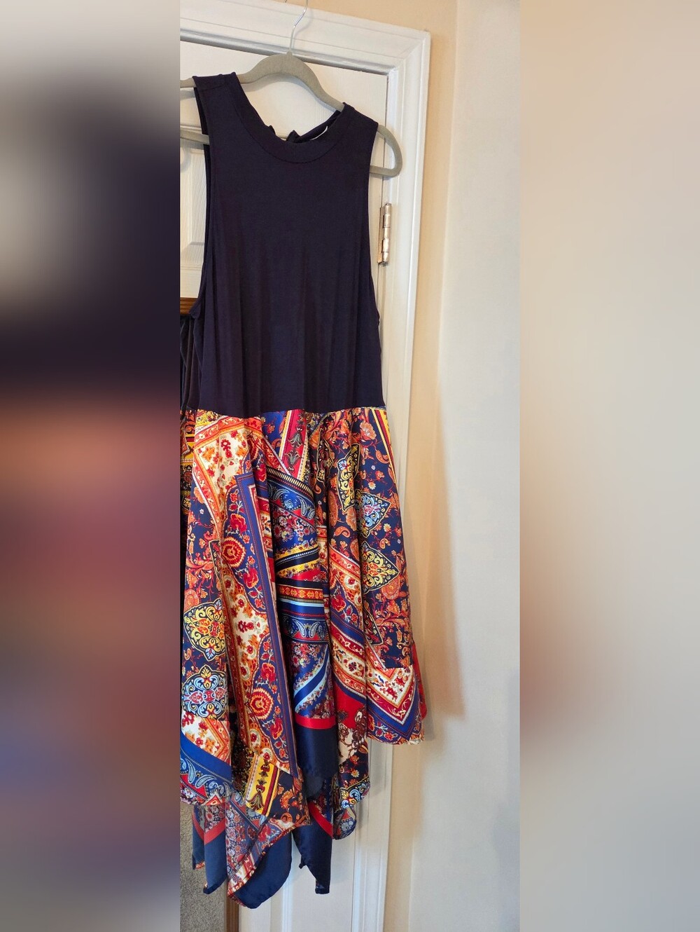 Venus Navy Midi Dress